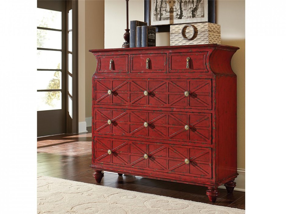 Гостиная глянцевая в современном стиле красная