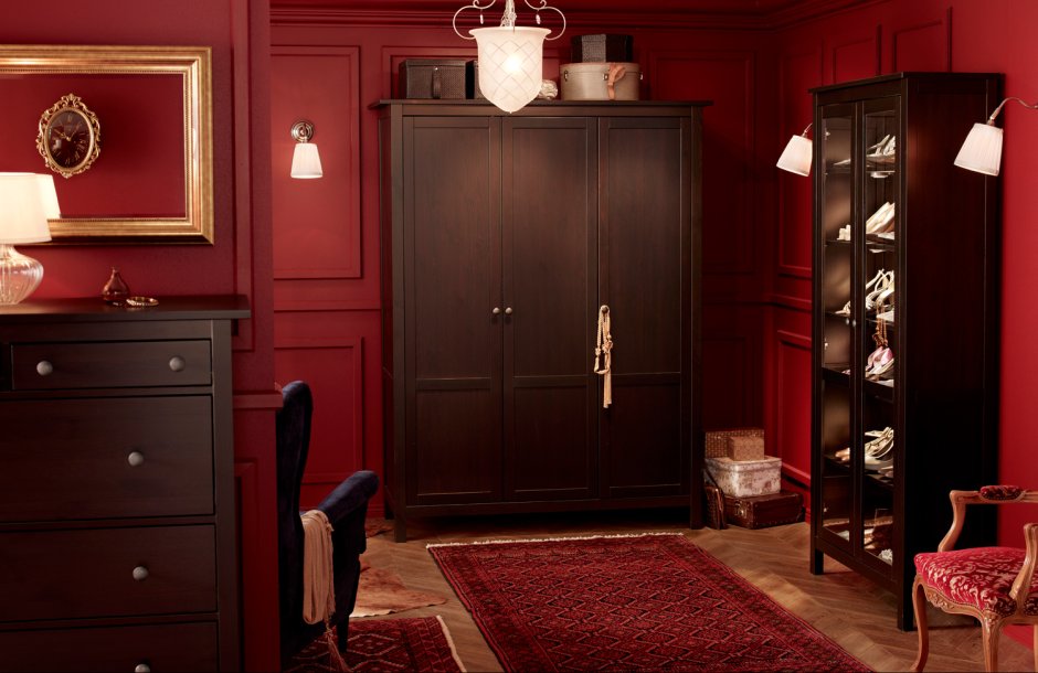 Комод красный глянец