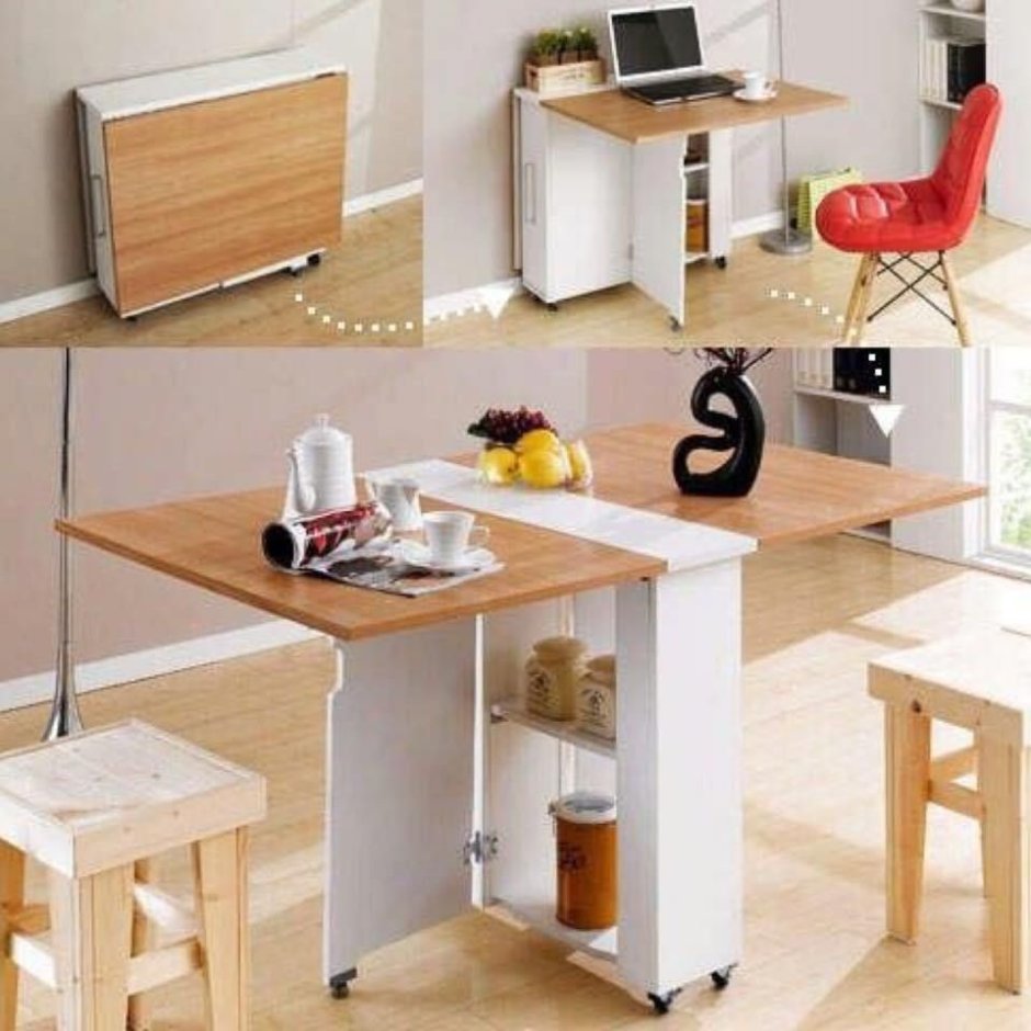 Откидные столы для маленькой квартиры