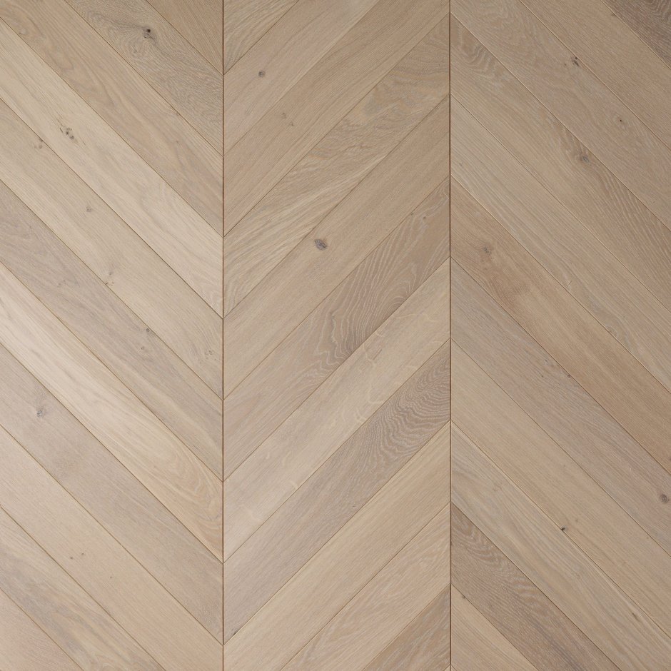 Паркет Engineered Oak Flooring 13/4x90x600 Chevron 45 Grade select , Bevels x4