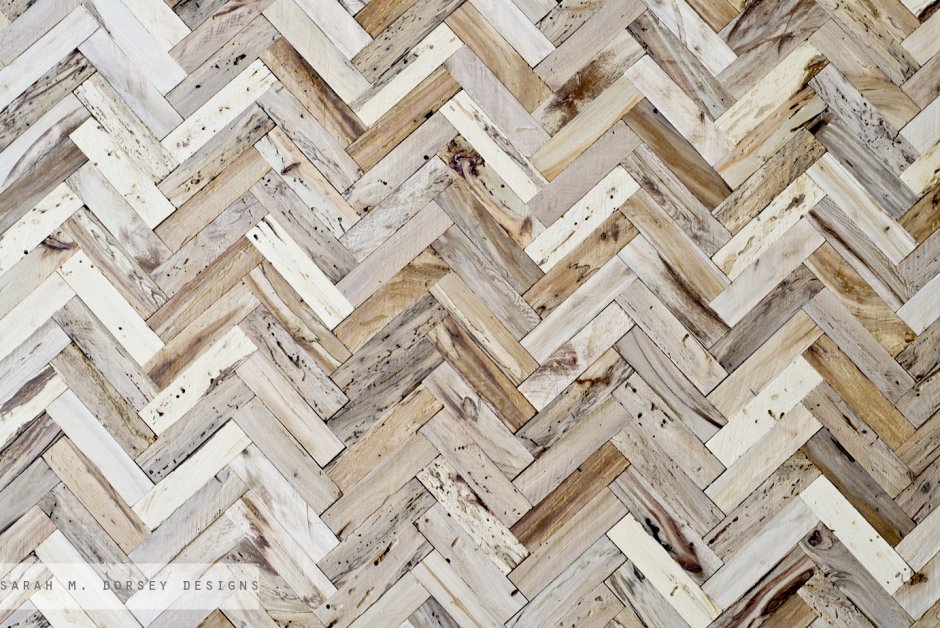 Chevron-Wood-Wall Инженерная доска французская