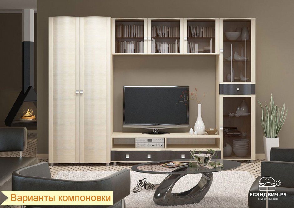 Стенка "Милана 3" фабрика Велес