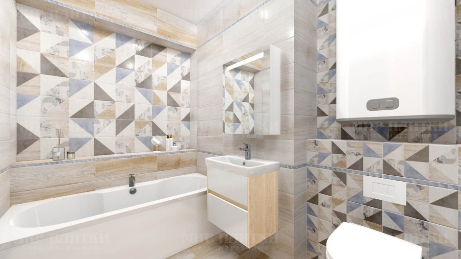 Варианты плитки для ванной