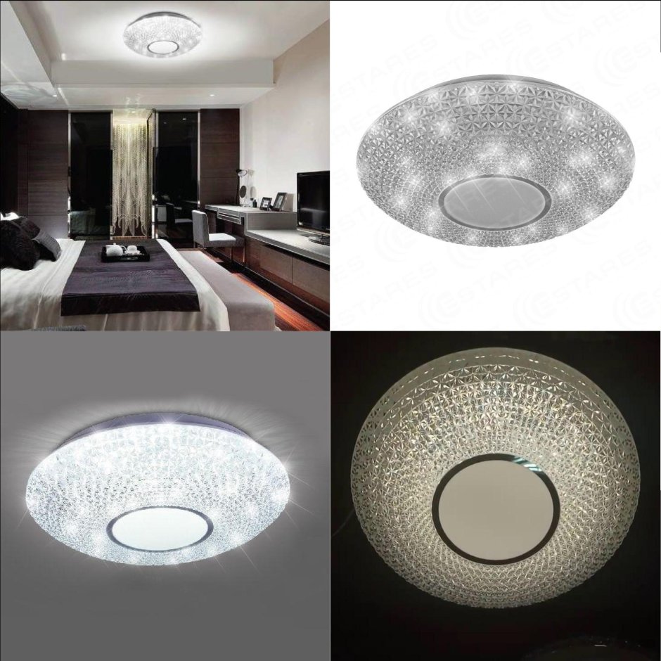 Светильник светодиодный estares Azalia on/off RGB 40w r-500-NW-White/White-220-ip20/4000k