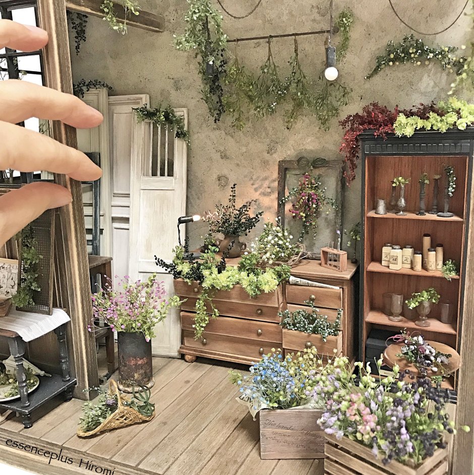 Кукольная миниатюра сад