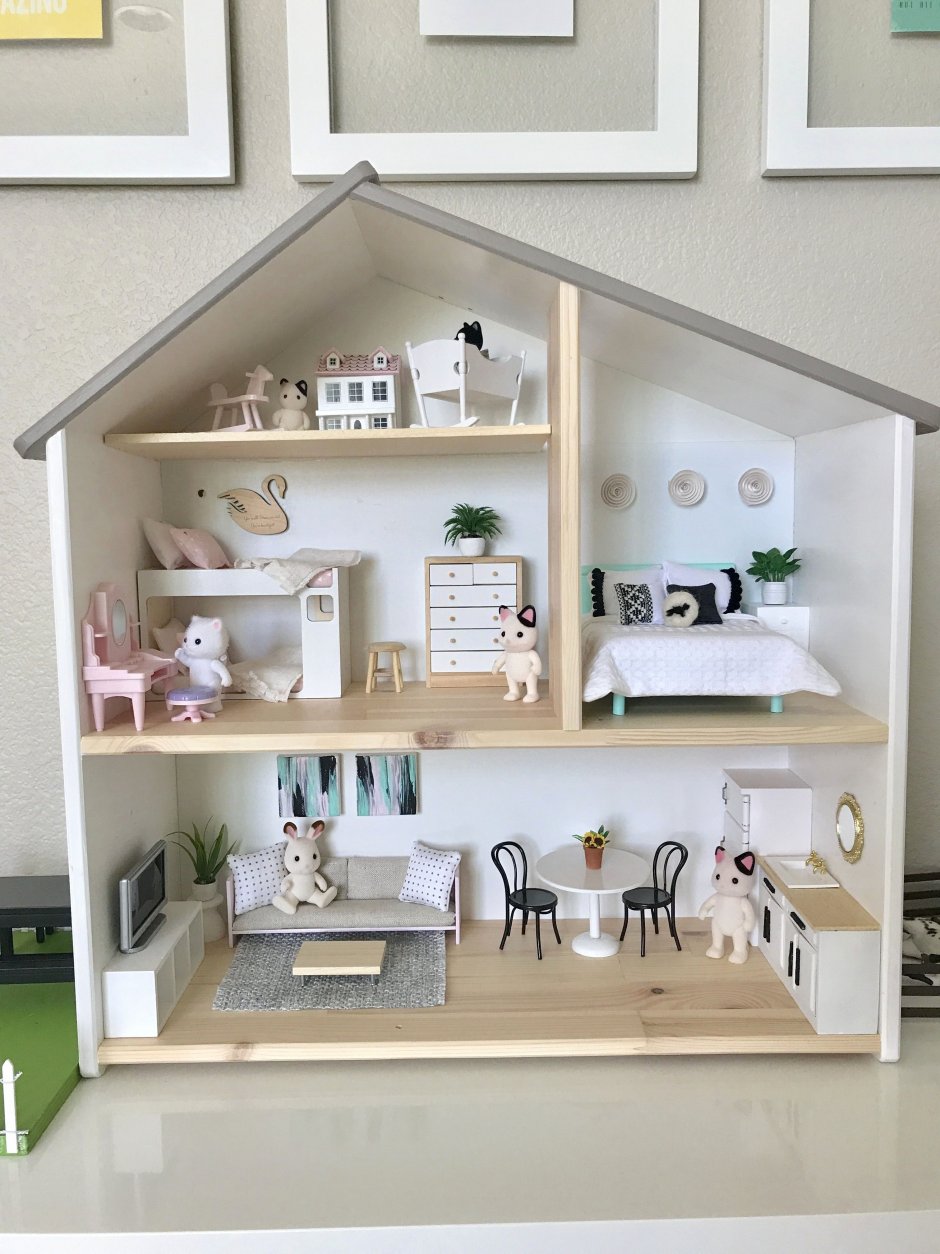 Миниатюрные домики из картона
