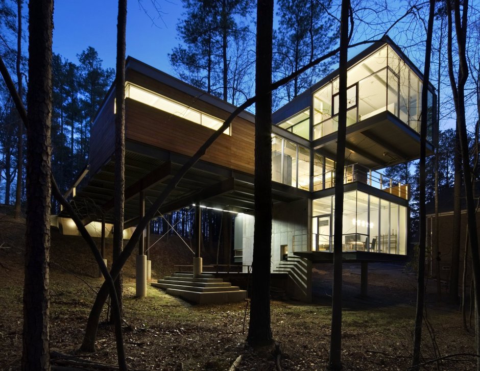Дом в лесу архитектура