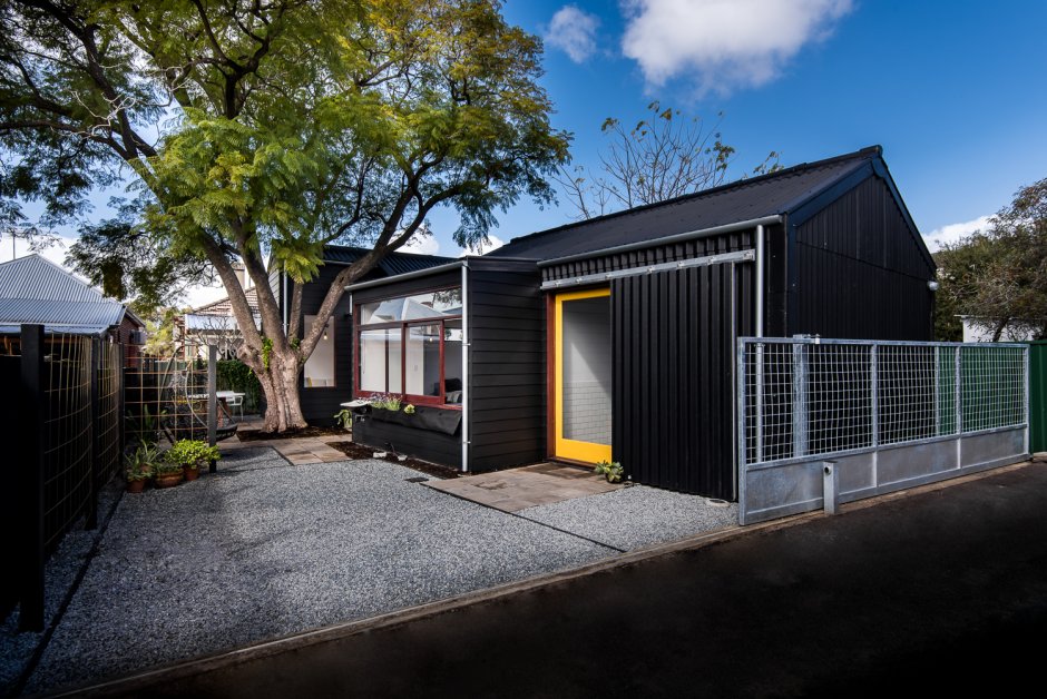 Скандинавский дом одноэтажный с плоской крышей