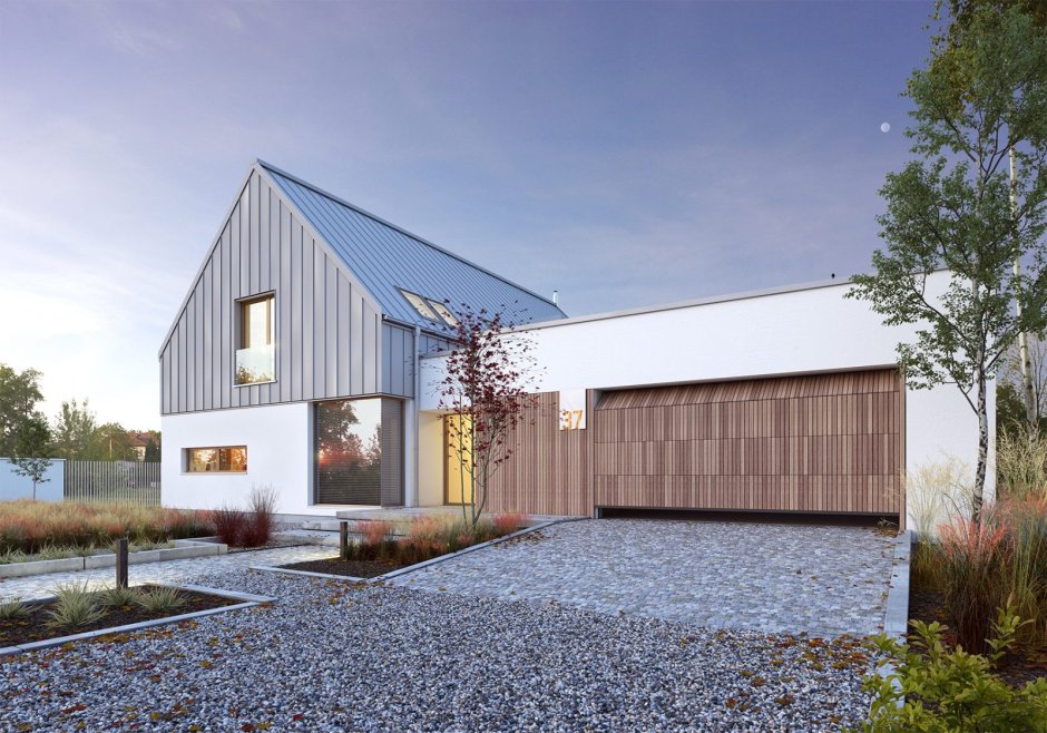 Барнхаус одноэтажный из кирпича