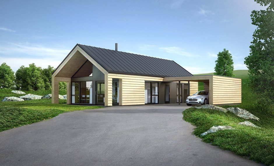 Barn House с гаражом