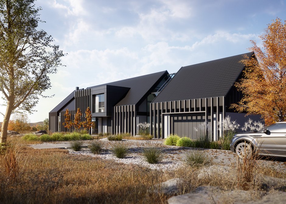 Гараж в стиле Барн