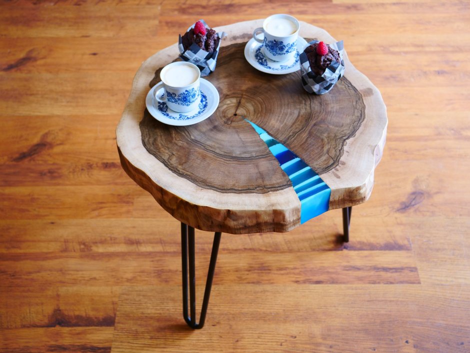 Кофейный столик из спила
