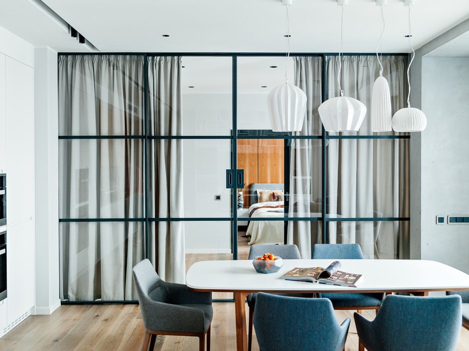 Лофт перегородки и шторы