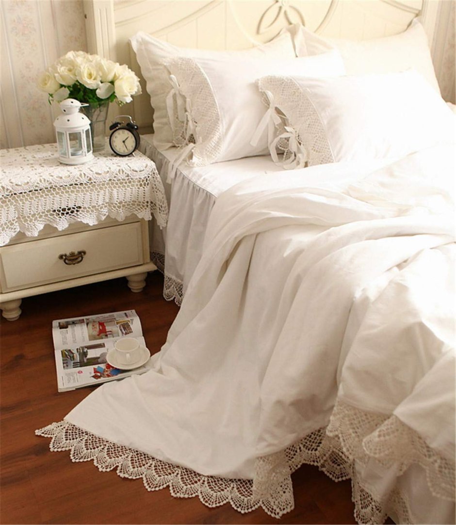 Шебби Шик спальня в белом