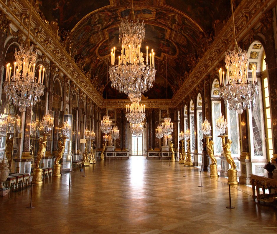 Дворец Версаль зеркальная галерея