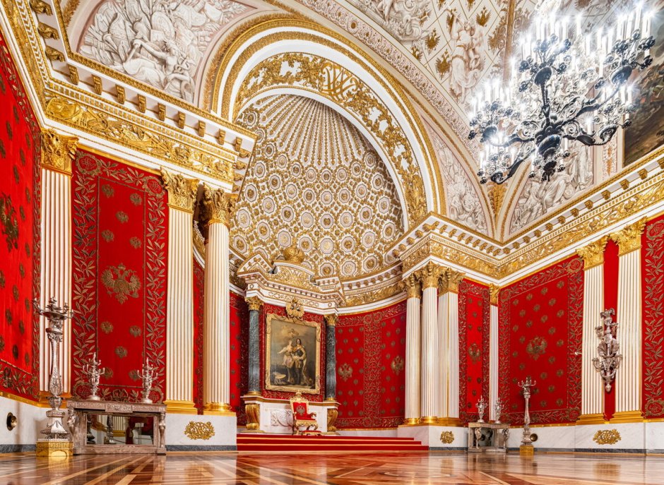 Петровский (малый Тронный) зал зимнего дворца