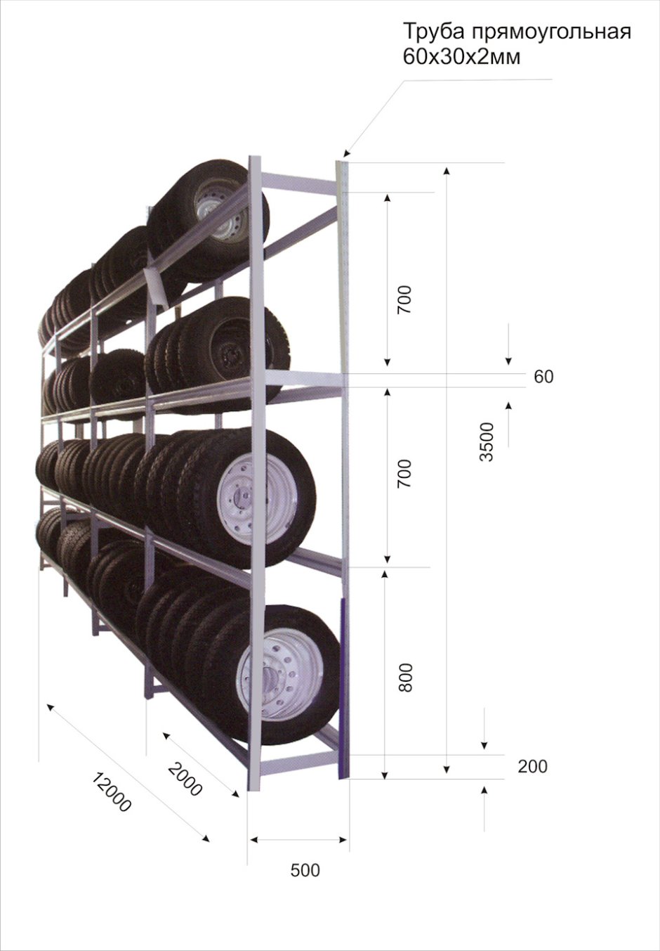 Стеллаж для хранения колес своими руками чертежи