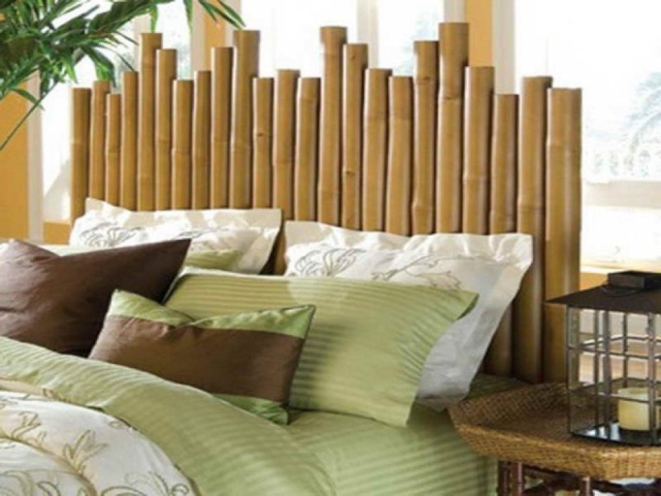 Декор из бамбука в интерьере