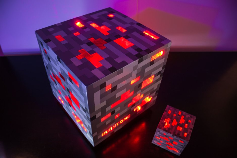 Minecraft редстоун лампа