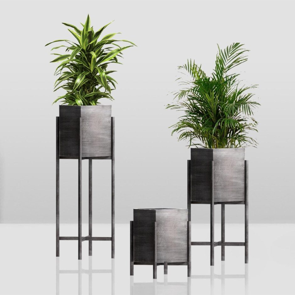 Декоративные цветы в горшках для интерьера