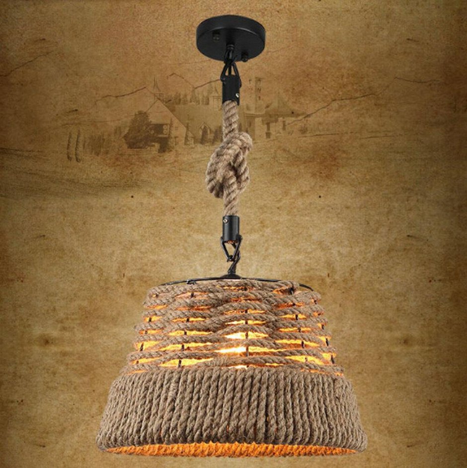 Светильник Bamboo_Rattan_Lamp