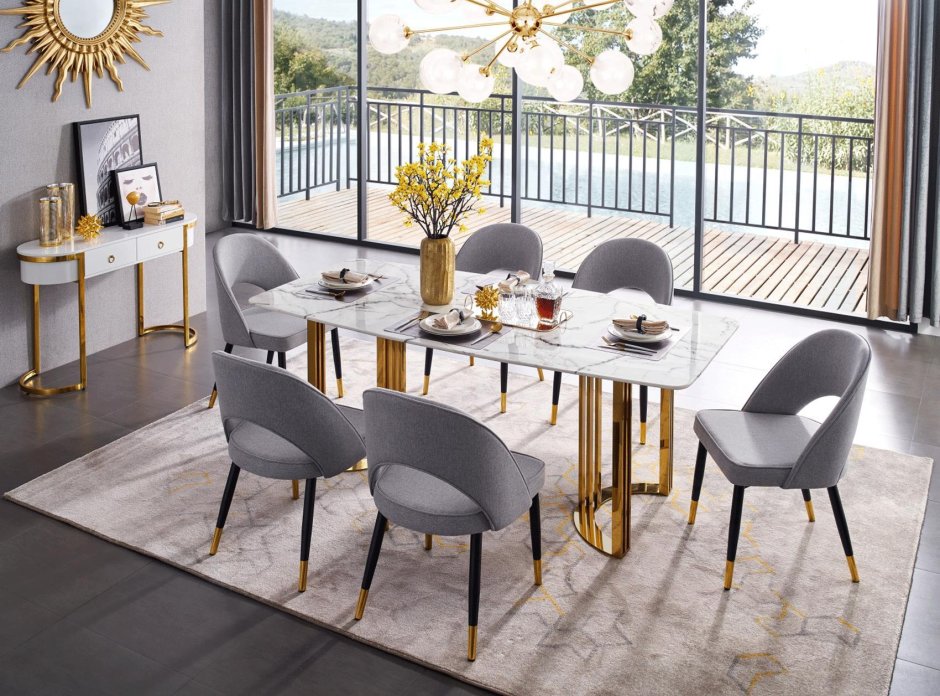 Modern Golden Dining Tables
