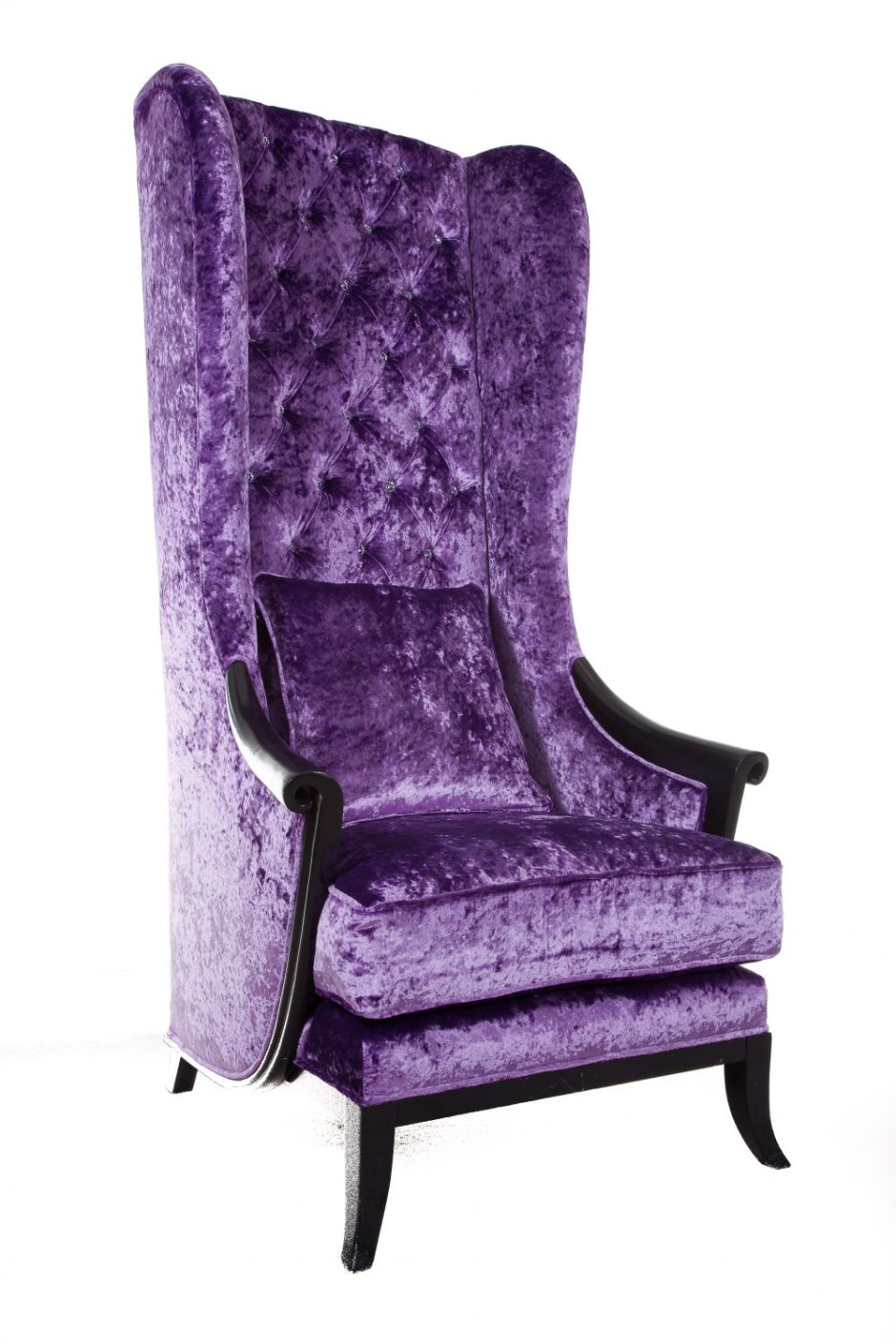 Кресло фиолетовое бархат