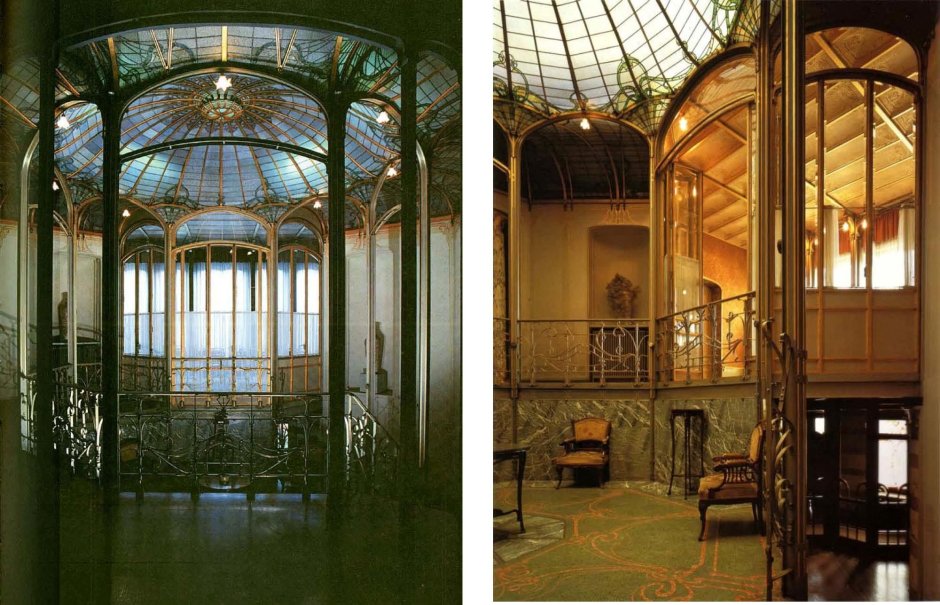 Виктор орта лестница в особняке Тасселя 1892-1893