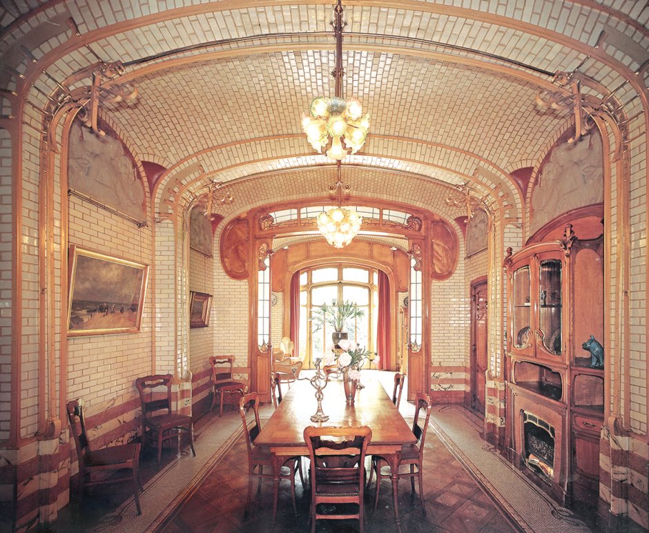 Виктор орта лестница в особняке Тасселя 1892-1893