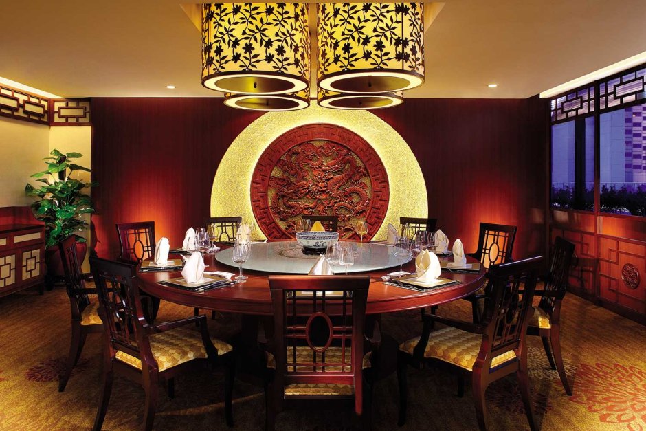 Интерьер ресторана в китайском стиле