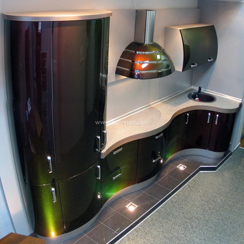 Кухня золотистого цвета