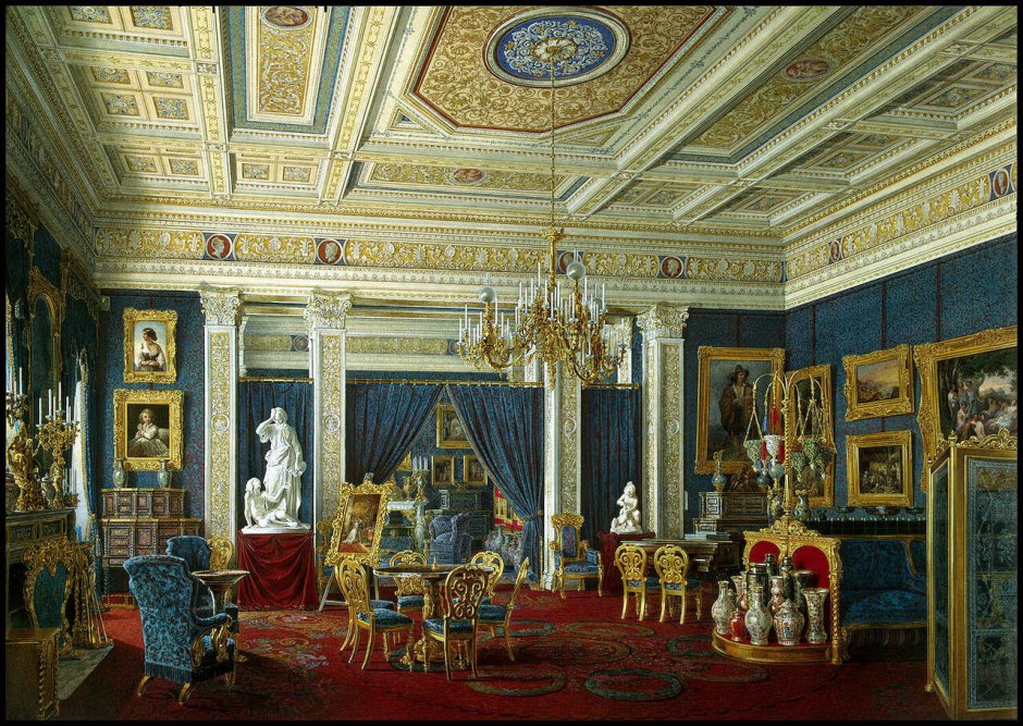 Экспонаты в зимнем Дворце Эрмитажа