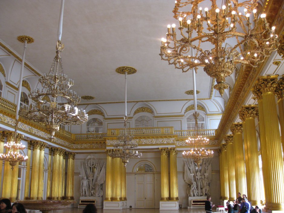 Николаевский зал зимнего дворца Николай 2