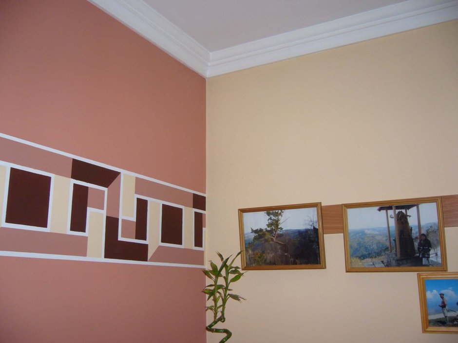Полуматовая краска для стен в интерьере