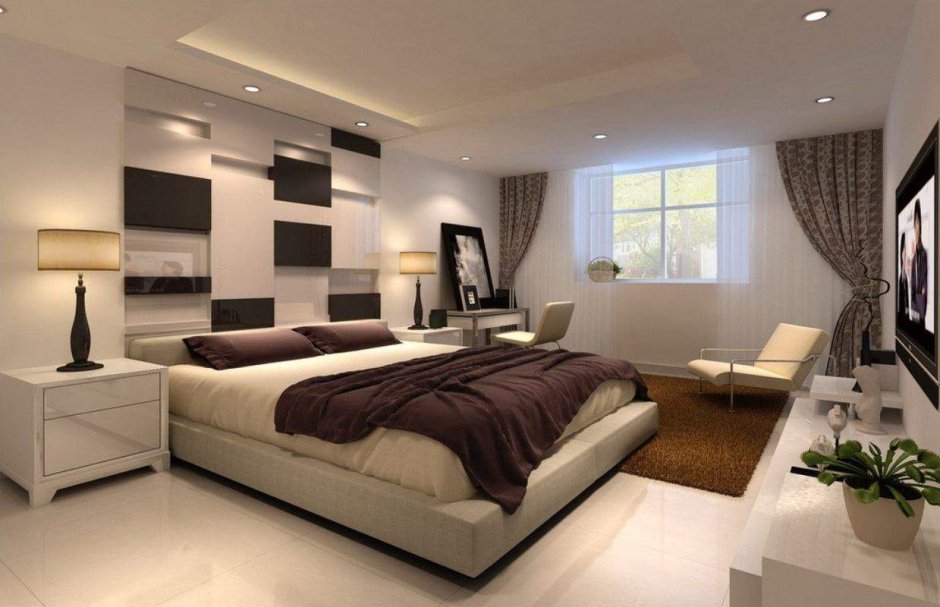 Спальная комната в современном стиле