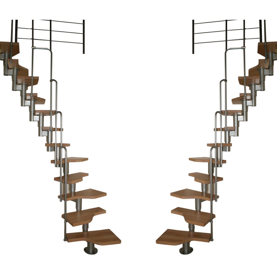 Модульная лестница на 180 градусов Леруа Мерлен