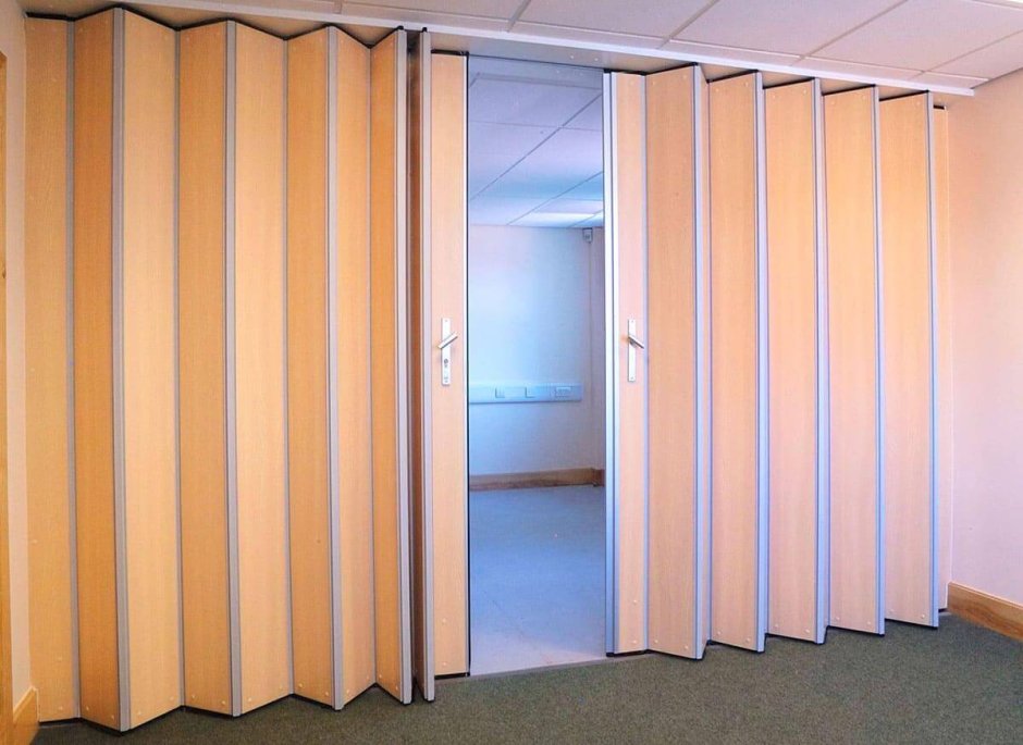 Складные межкомнатные перегородки гармошка для квартиры