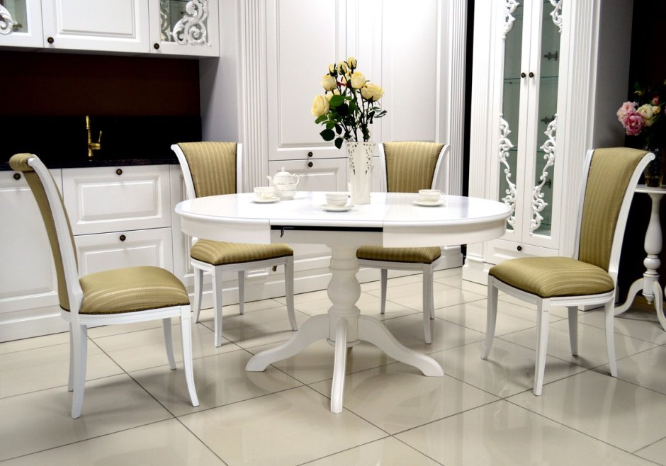 Обеденная группа Alicante Milano Ivory White