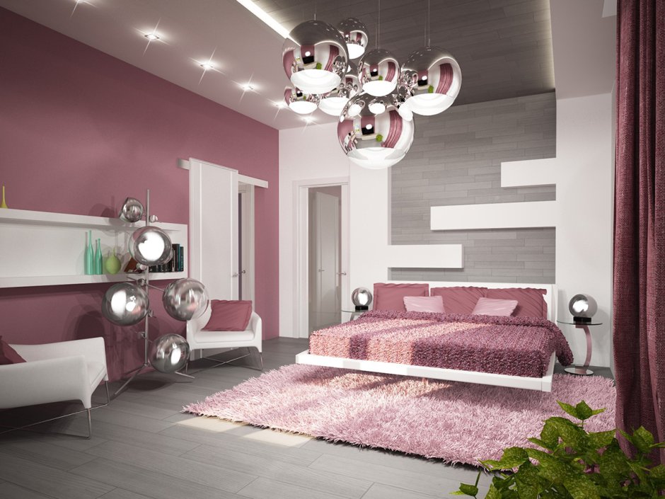 Люстры для спальни в стиле хайтек