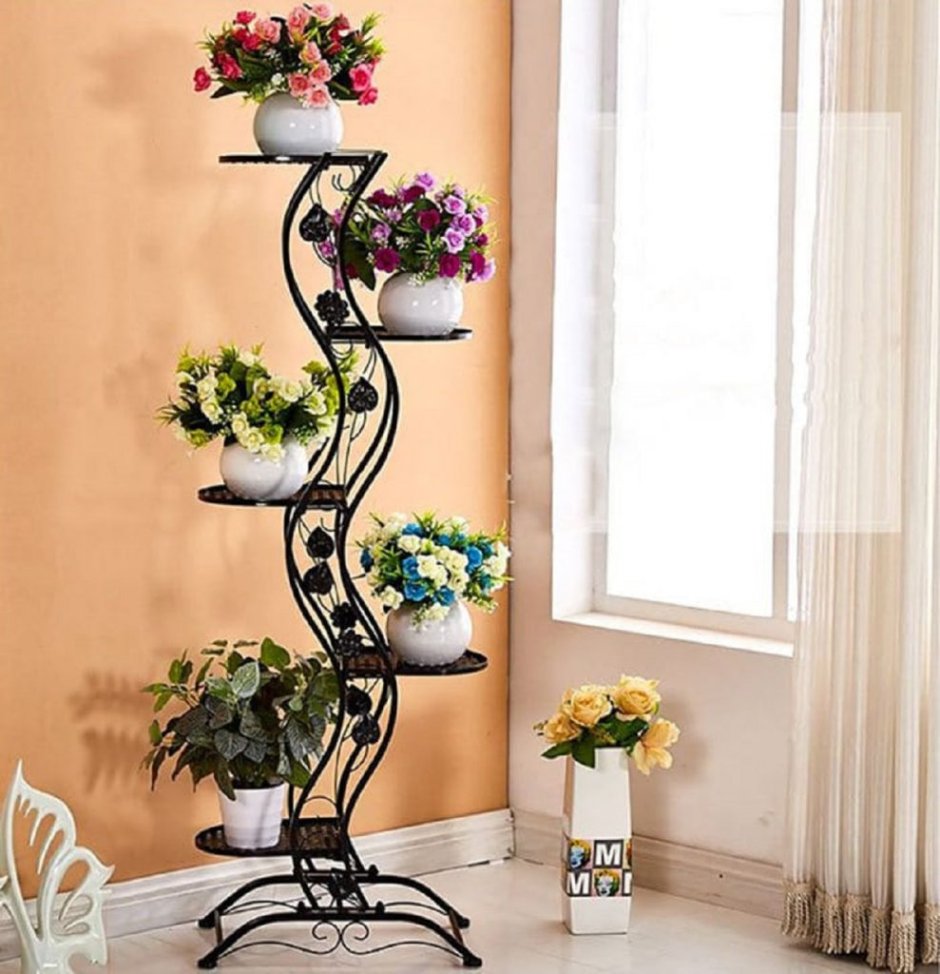 Полочки для цветов напольные