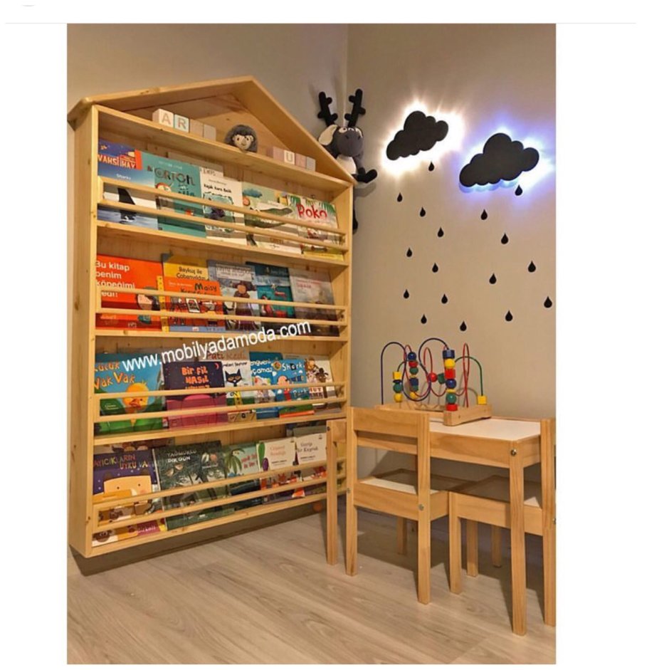 Детский книжный шкаф икеа