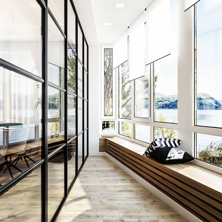 Балкон в стиле Сканди