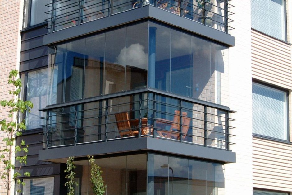 Балкон в стиле Сканди