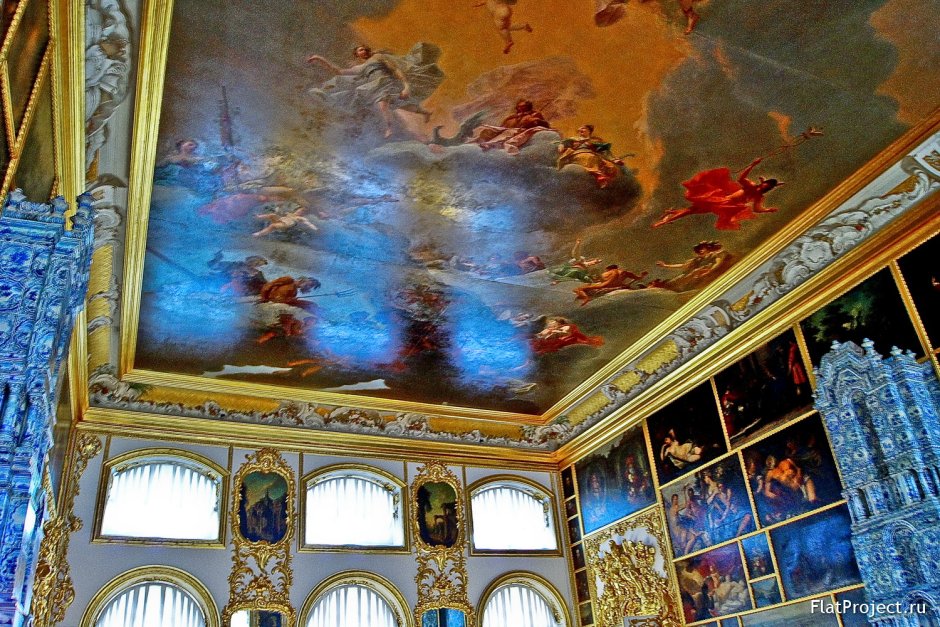 Екатерининский дворец потолок