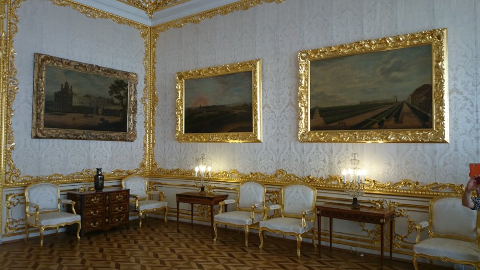 Екатерининский дворец Тронный зал плафон