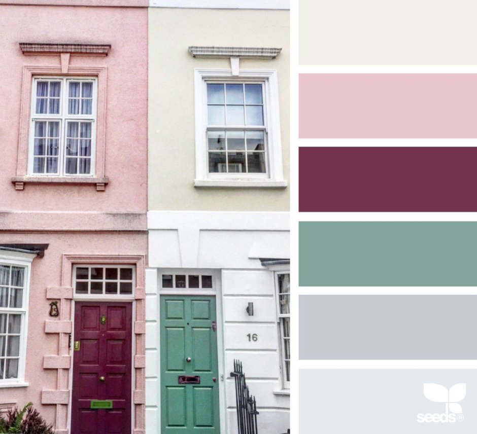 Цветовые сочетания в экстерьере