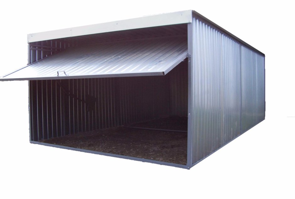 Металлический гараж сборный 6м 4м драйв2