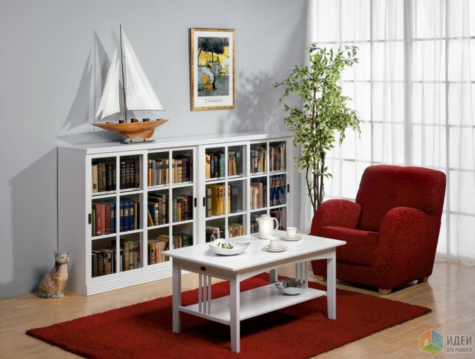 Финская библиотека мебель Gustav