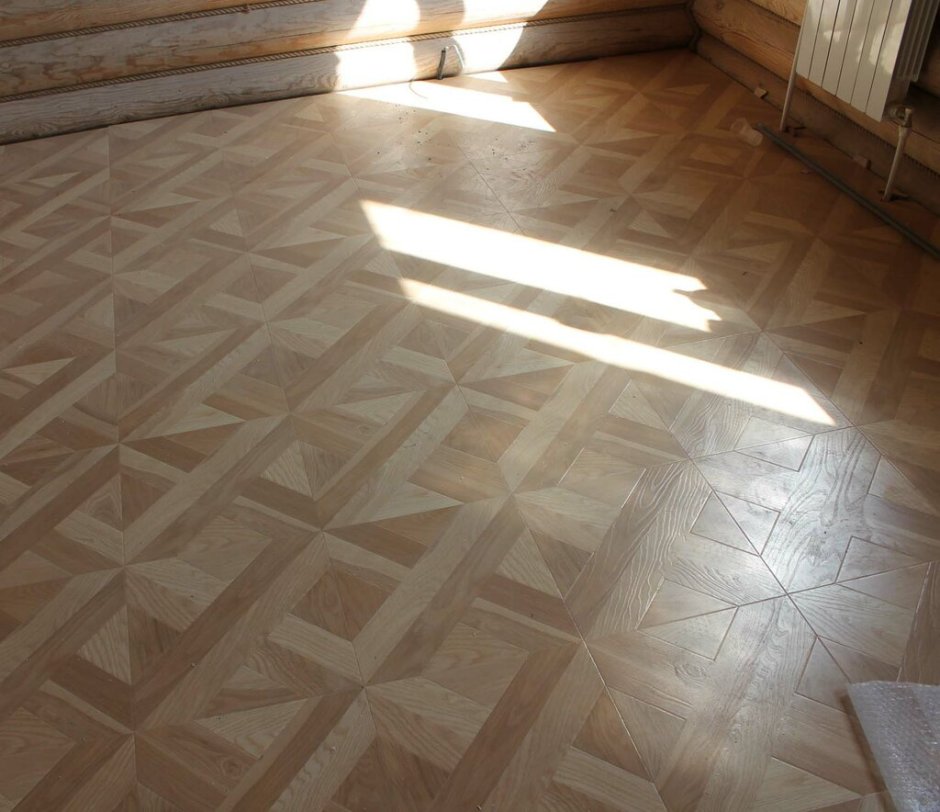 Ламинат ромбами в интерьере