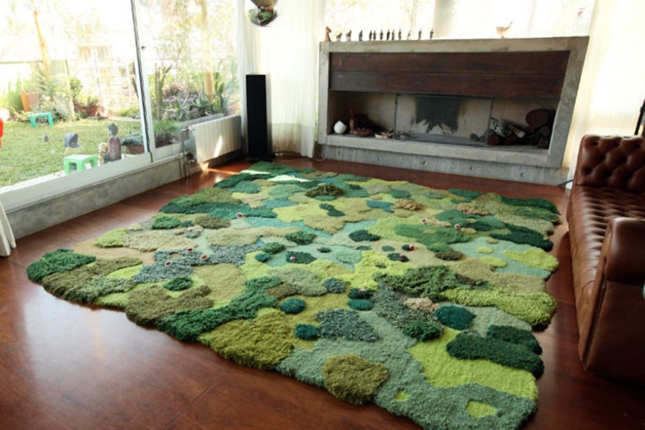 Дизайнерские вязаные ковры